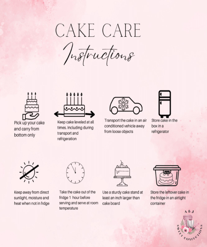 cake care instructions