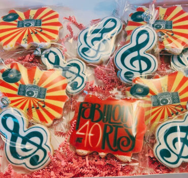 music themed cookies