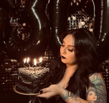 Goth birthday cake