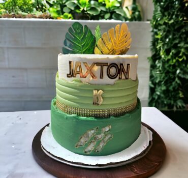 Jaxton dino birthday cake
