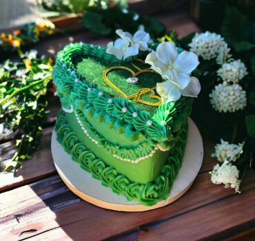 Custom green cake