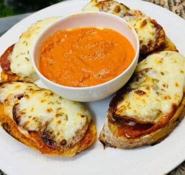 cheesy sourdough dippers